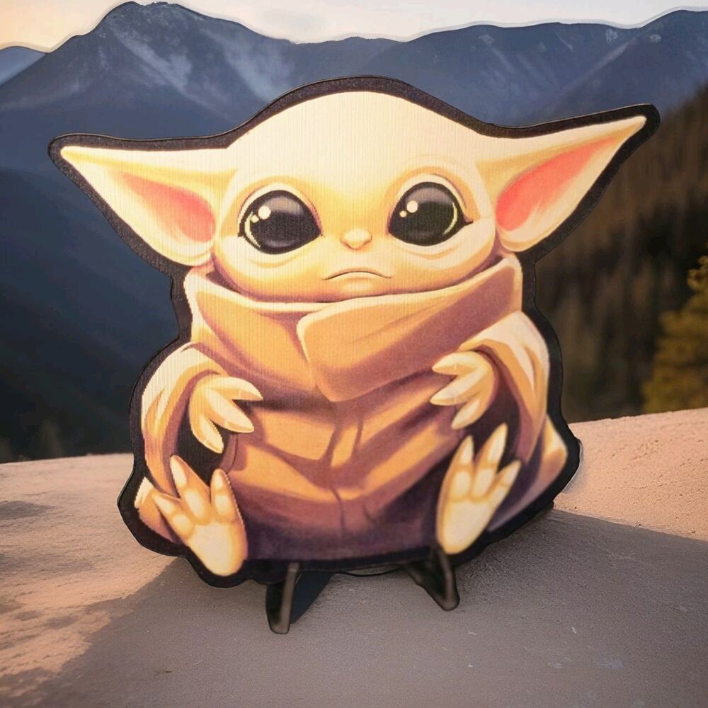 Star Wars Grogu 3D Motion Lenticular Car Decal Sticker Peeker